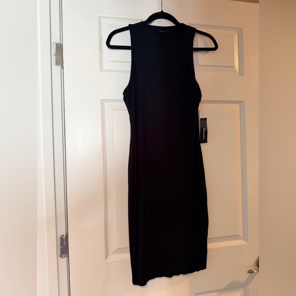 Shinestar Elegant Black lined Dress